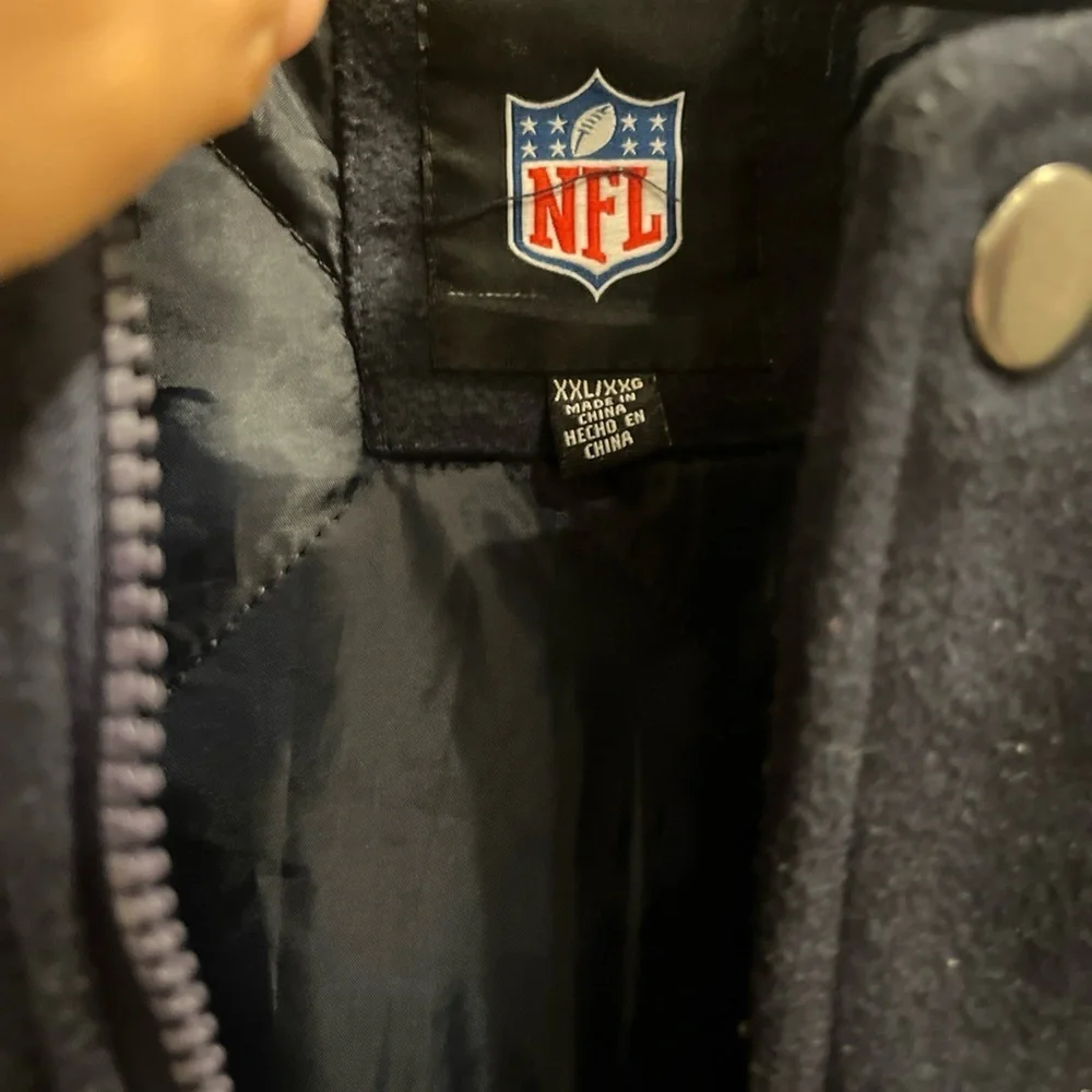 NFL Black Jacket with Silver Accents
